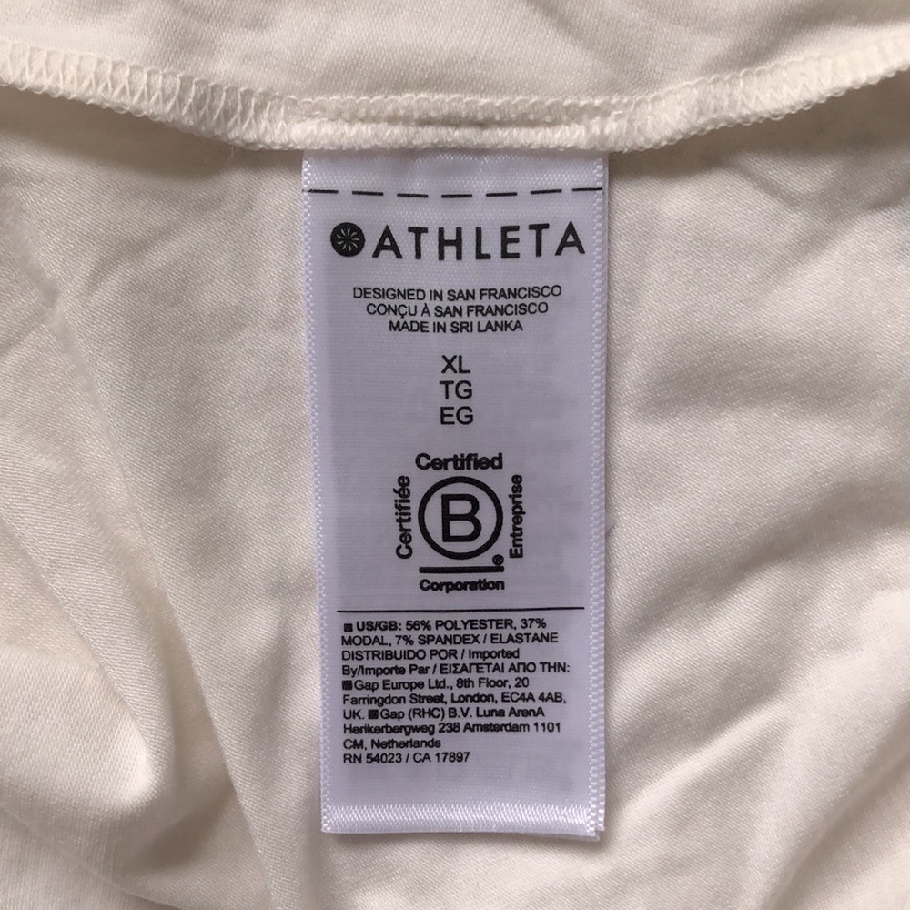 Athleta Cool Down Top in Magnolia White Size XL - NWT - Picture 6 of 7